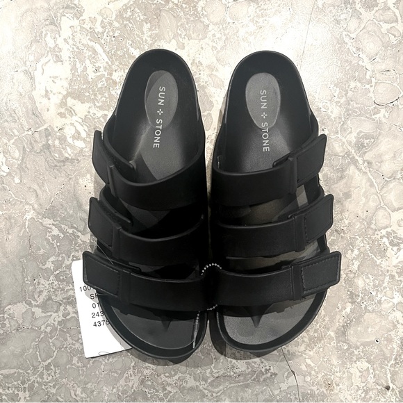 Sun + Stone Adjustable Strap Comfort Bowie Slip On Slide Sandals Size 8 NWT - Picture 3 of 6